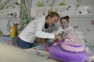 Nancy with Maisy